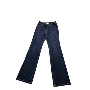 Chicos Platinum Jeans Womens SZ  0R Bootcut Blue Casual Wear RN 79984 High Rise